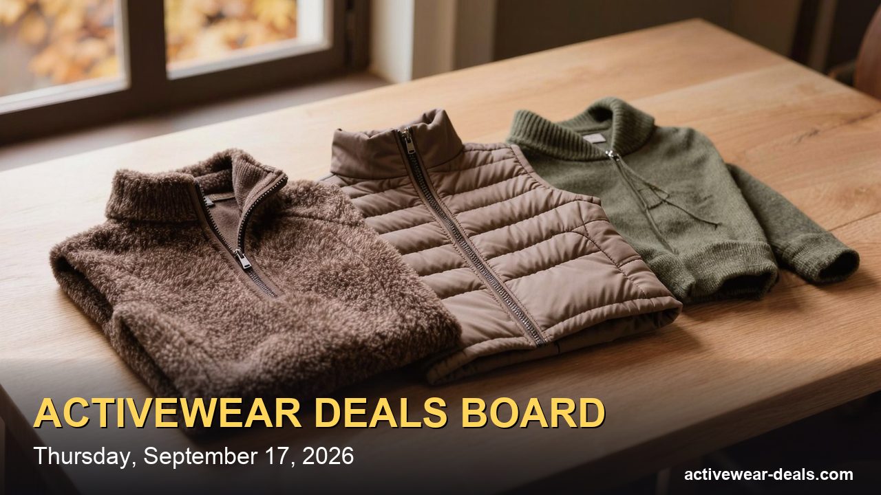 Activewear Deals for Sept. 17, 2026: Senita's 30% Off Moves a Third Time, Onto Fleece