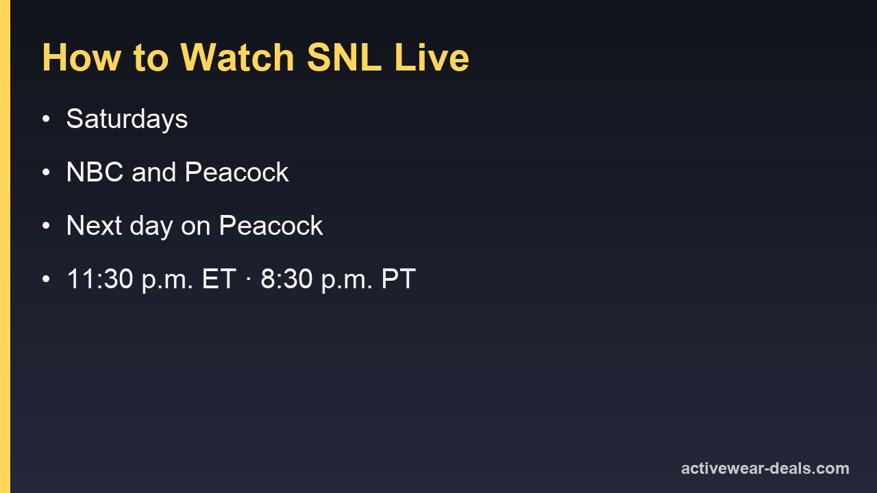 How to watch SNL live: Saturdays on NBC and Peacock at 11:30 p.m. ET, 8:30 p.m. PT, next day on Peacock
