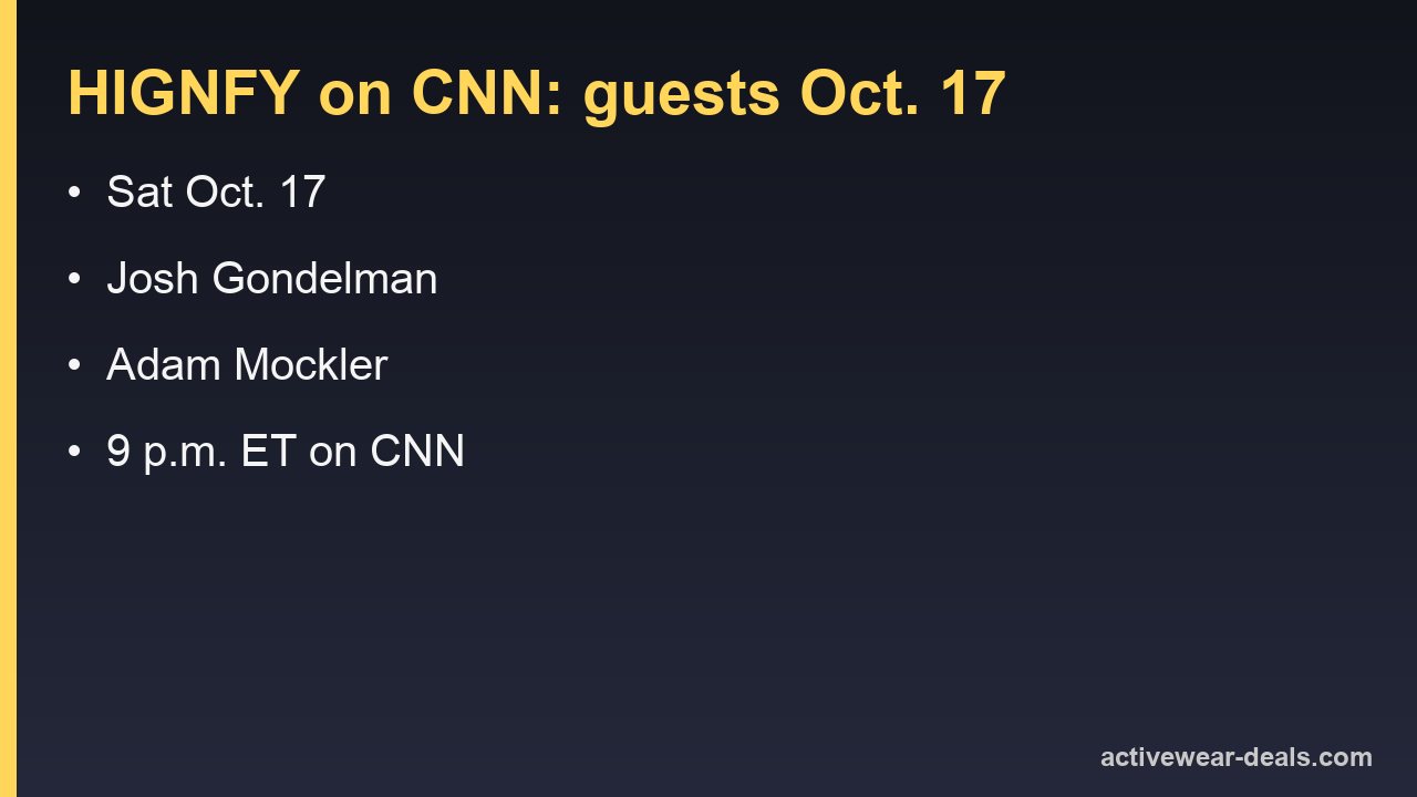 Have I Got News for You on CNN, Saturdays in October 2026: Oct. 10 Rosebud Baker and Larry Wilmore; Oct. 17 Josh Gondelman and Adam Mockler; Oct. 24 guests not yet announced; 9 p.m. ET on CNN